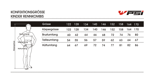 PSi Maßtabelle Kinder